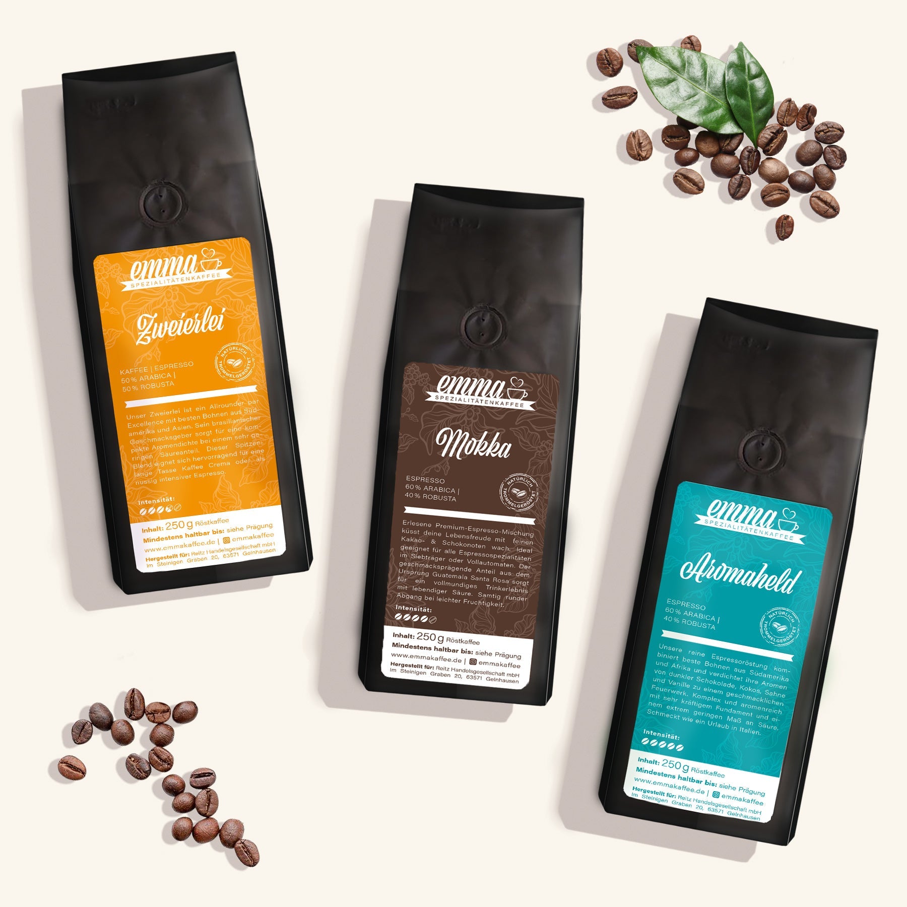 Emma Probierset Espresso - Kaffee | Espresso - Emma Spezialitätenkaffee