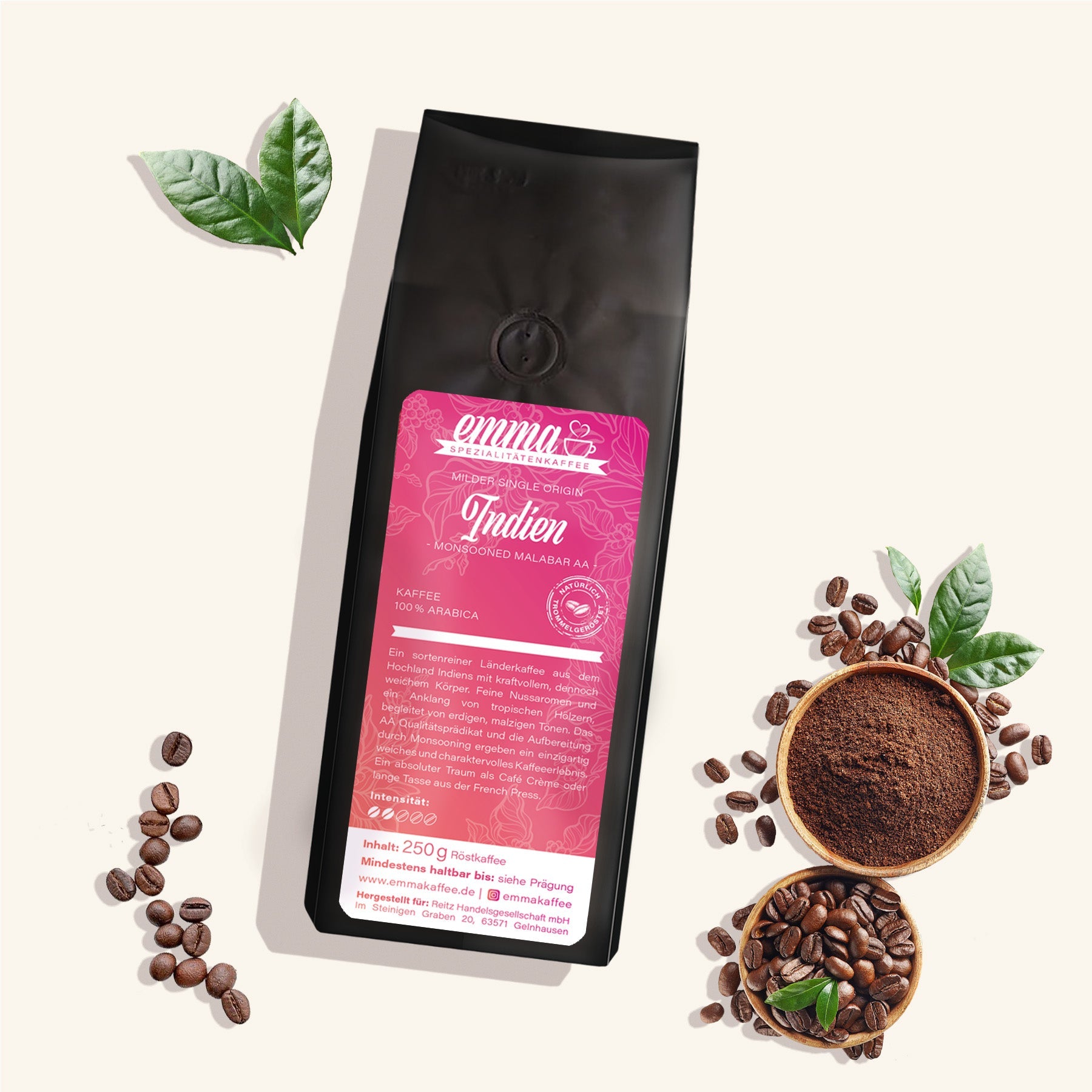 Indien Monsooned Malabar AA - Kaffee - Emma Spezialitätenkaffee