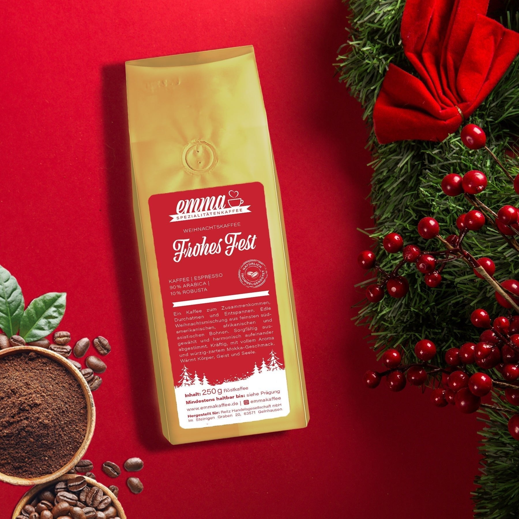 🎄 Weihnachtskaffee - Kaffee | Espresso - Emma Spezialitätenkaffee