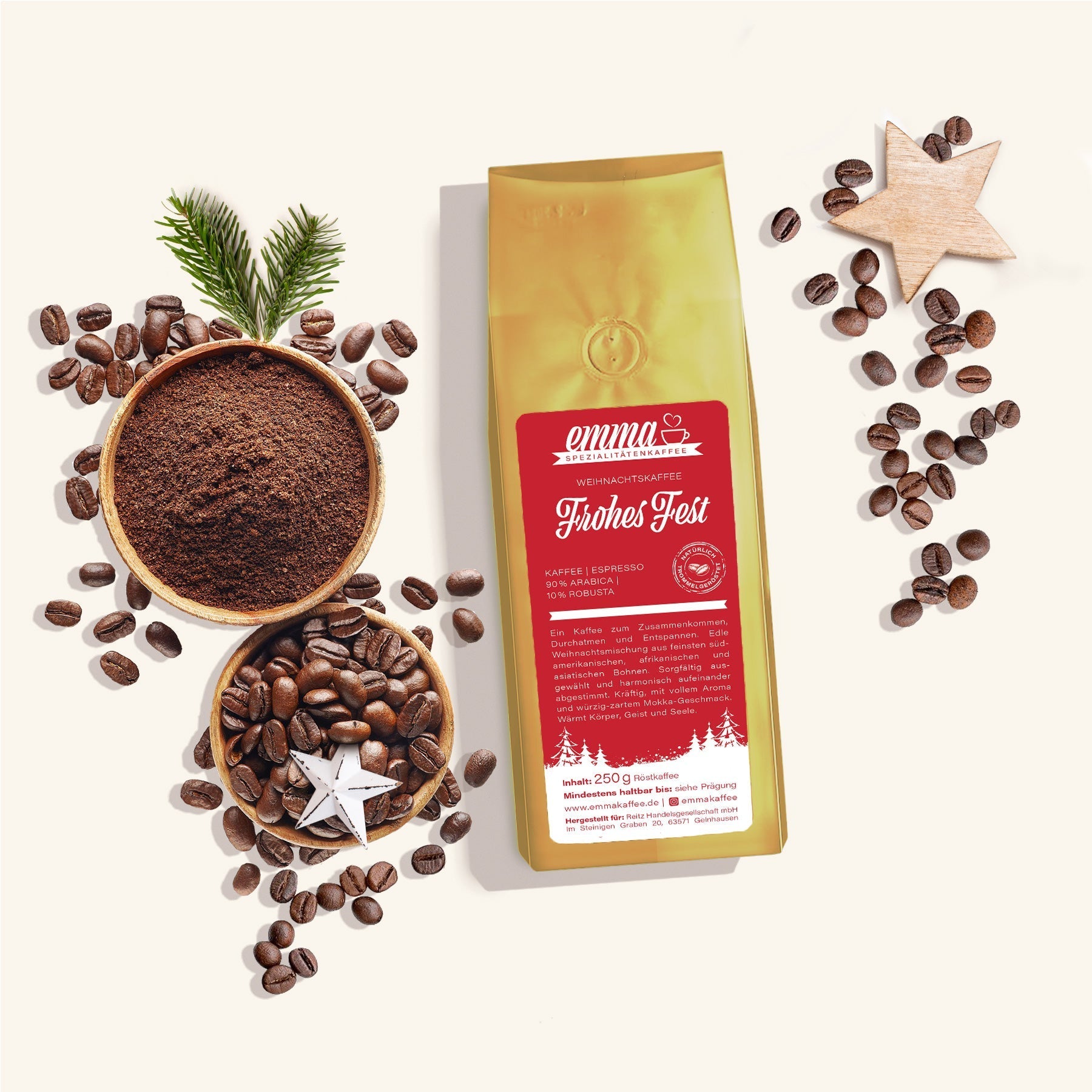 🎄 Weihnachtskaffee - Kaffee | Espresso - Emma Spezialitätenkaffee