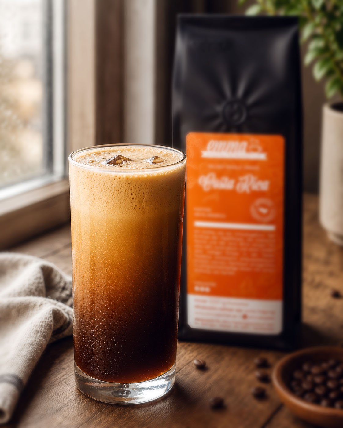 Aerocano Rezept | Der geschäumte Iced Americano für heiße Tage - Emma Spezialitätenkaffee